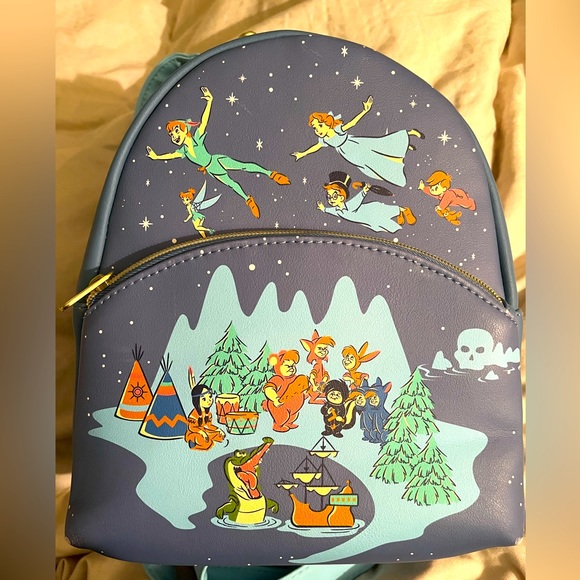 Loungefly Peter Pan Star Nite Mini Backpack - Picture 1 of 3